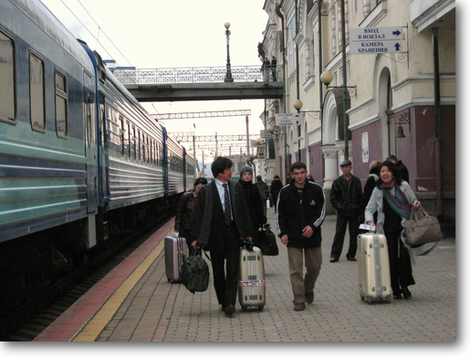 シベリア鉄道の終着駅　ウラジオストク駅